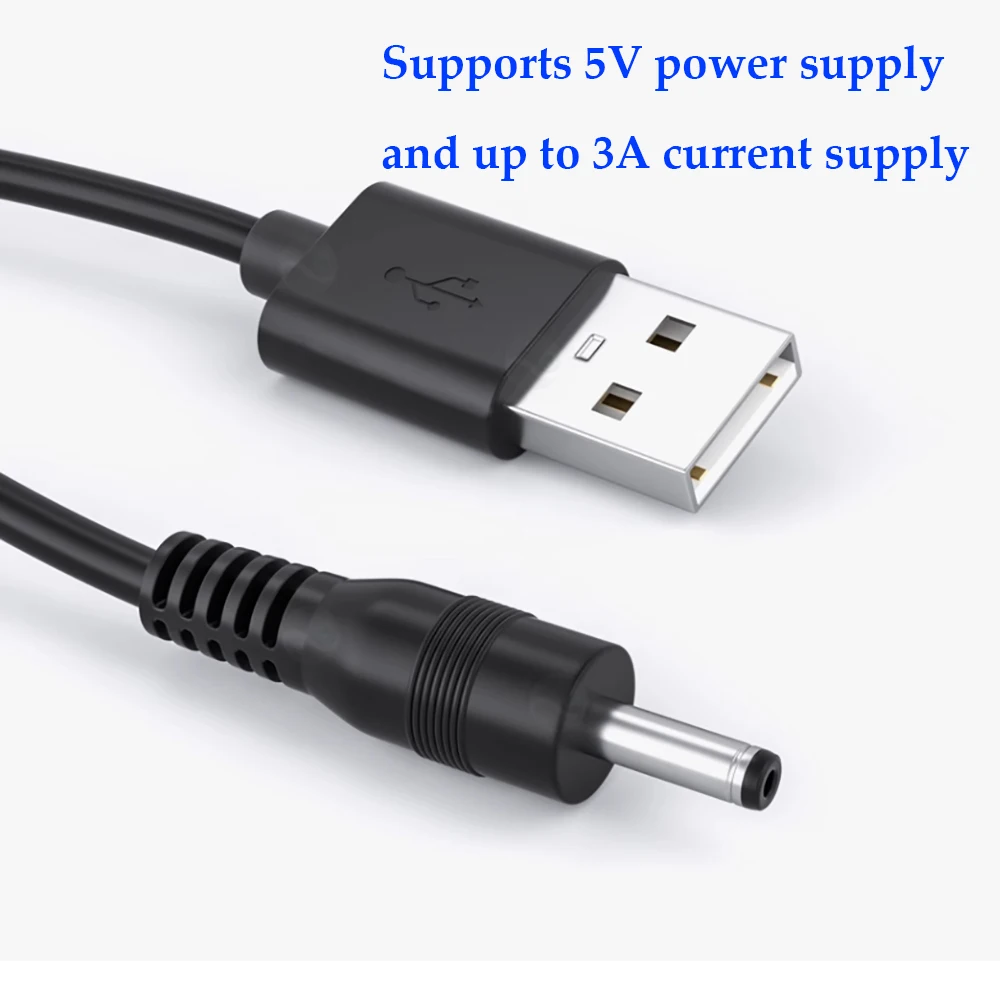 USB DC 5V kabel namizno svetilko majhen ventilator 3.5/5.5 mm igrača čiščenje Luna facial cleanser zvok polje elektronski obsega krog glave polnilnik1