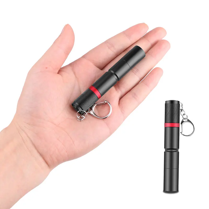 Prenosni Pero Lahka Keychain Mini Svetilka Žep LED Pero Posnetek LED Svetilka Ročna Lahka Uporaba AAA Baterije3