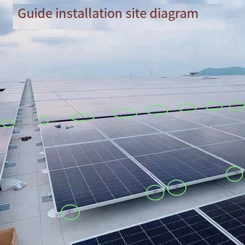40PCS Fotovoltaična Plošča Drenažo Sponke Površino Tablice solarnimi Voda Odteče Posnetek Za Sončne celice, Odvajanje 35Mm3