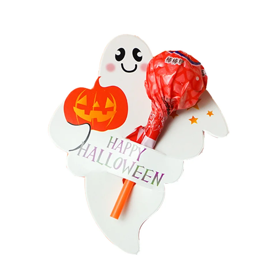 50PCS Božič Halloween Sladkarije Paket Sim Duha Bučna Lollipop Imetnik Piškoti Dekoracijo Otroci Darilo Domov DIY Foto Material4