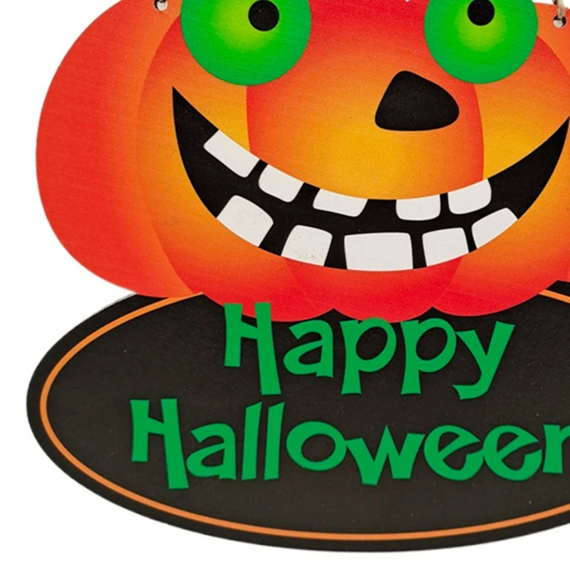 Halloween Lesene Visi Prijavite se Bat Pajek Bučna Trik ali Zdravljenje Sablastan Lesa Plaketo Obesek Hiši Straši Stranka Dekor4