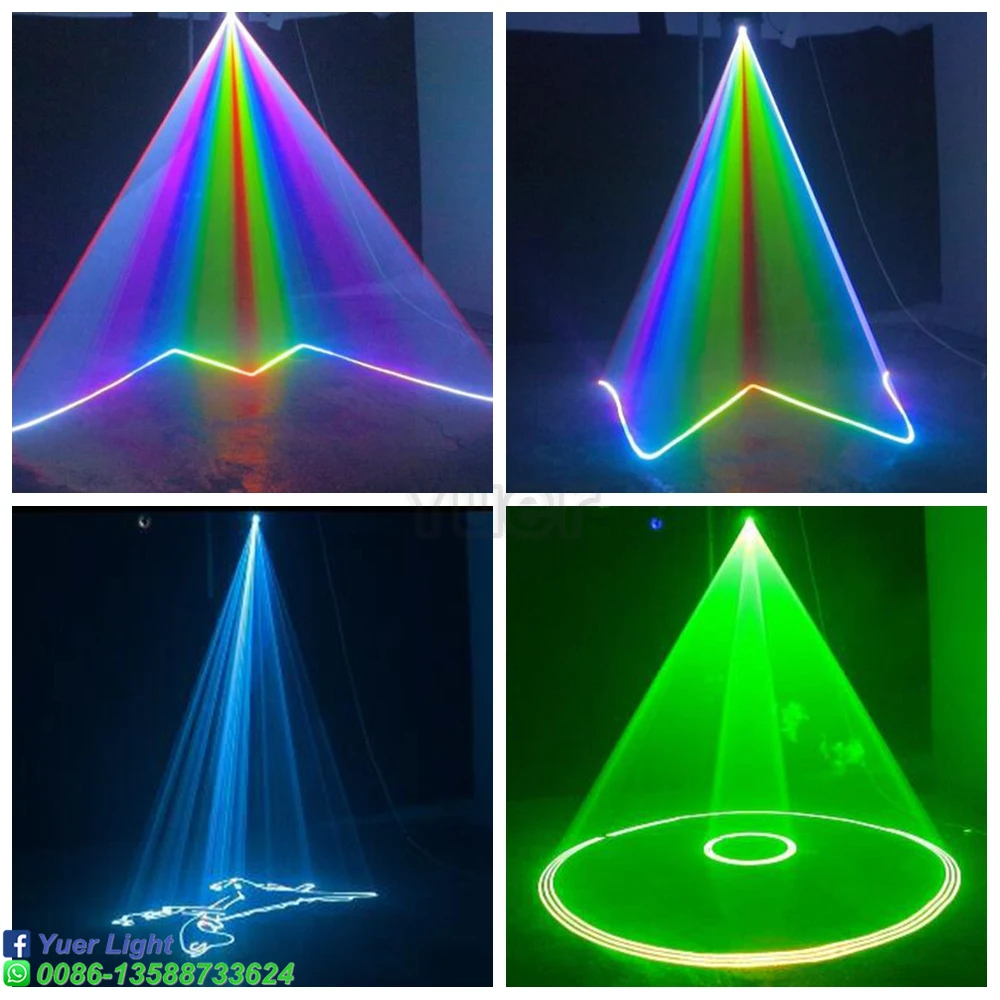 2Pcs/Veliko 8W RGB Počitnice Božič Animacija Fazi Disco Luči RGB Projektor Laserski Žarek Scans DMX Ples Bar Stranka DJ Soba Kažejo5