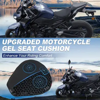 Motorno kolo Sedežne Blazine Pokrov Šok Absorpcije 3D Satja Sedež Pad Motocikla Gel Motocikel Pad BreathAable Očesa K5S0