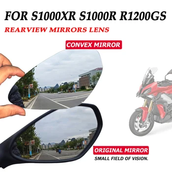 Za BMW S1000XR S1000R R1200GS R1250GS R 1250 GS Motocikel Pribor Konveksno Ogledalo Povečanje Pogled Vizijo vzvratnimi ogledali Objektiv