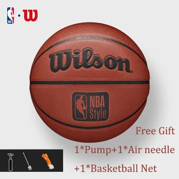 Original Wilson Košarka Velikost 7 PU Visok Standard Kakovosti Košarkarsko Žogo na Prostem ali v Zaprtih Usposabljanje za Šport