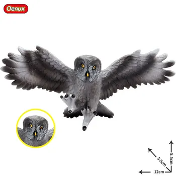 12*5.5*5.5 CM ptica uharica širi krila Otrok trdna statične simulacije divje živali, ptic, Igrače Model