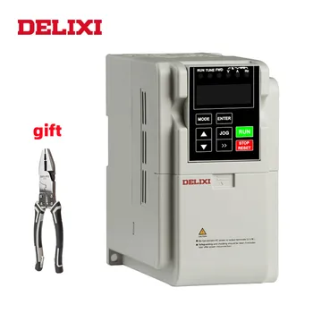 DELIXI Frekvenčni Inverter za 0,4 KW AC 220V enofazni Krmilnik 50HZ 60HZ Fotovoltaičnih Vodna Črpalka VFD