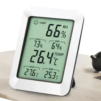 Notranji Termometer, Higrometer Mini Digitalni LCD Zaprtih Priročno Visoko Acurracy Temperaturni Senzor Vlažnosti Meritve Orodje
