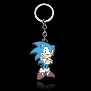 Sonic Hedgehog Keychain Igrače Ženske, Moške Anime Živali Modni Obesek Visokokakovostnega Legiranega Naszyjnik Darila