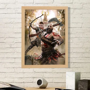 Kratos Plakate za Stenski Dekor Igre Bog Vojne Domov Decore Z Brezplačno dostavo Velikih Slikah Moderna Dnevna Soba Dekoracijo Umetnosti