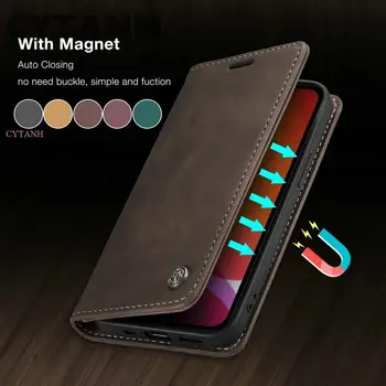 Ultra Tanek Antilop Usnja Denarnice Primeru za Google Pixel Krat Pokrovček Močan Magnet Flip Primeru Telefon za Pixel 7A 8 Pro funda
